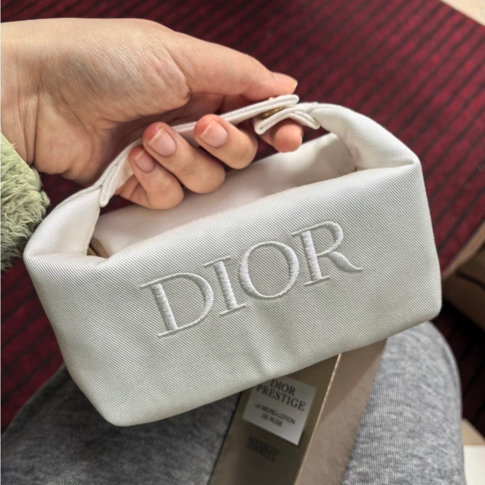 Dior White Women's Cosmetic Bag